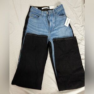 Pacsun black and blue denim jeans